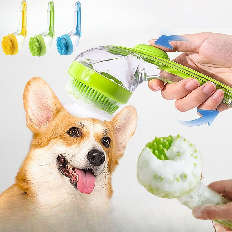 Pet Fountain Cleaning Kit - Soft Silicone Pet Bath Massage Brush