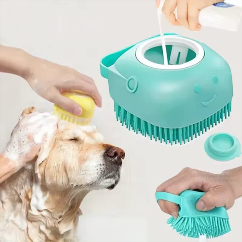 Pet Fountain Cleaning Kit - Silicone Bath Massage Brush Multifunctional Grooming