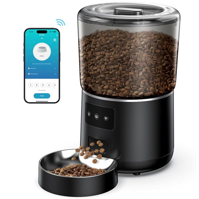 Smart Pet Feeder Camera Wifi - Pet Automatic Feeder 4L Smart APP