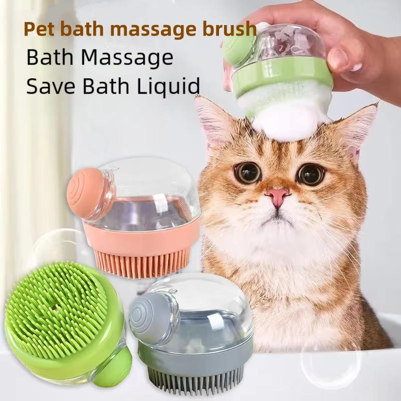 Pet Fountain Cleaning Kit - Soft Silicone Pet Bath Brush With