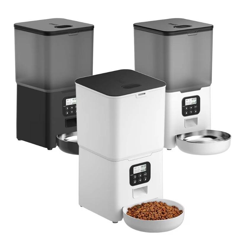 Automatic Cat Feeder 6L Timed - 2025 Smart 6L Automatic Pet Feeder