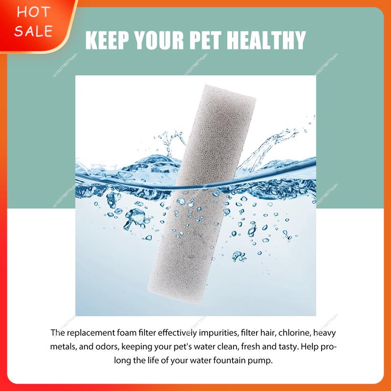 Pet Water Fountain Pump Replacement - 12 Pack Pet Water Fountain Filter,