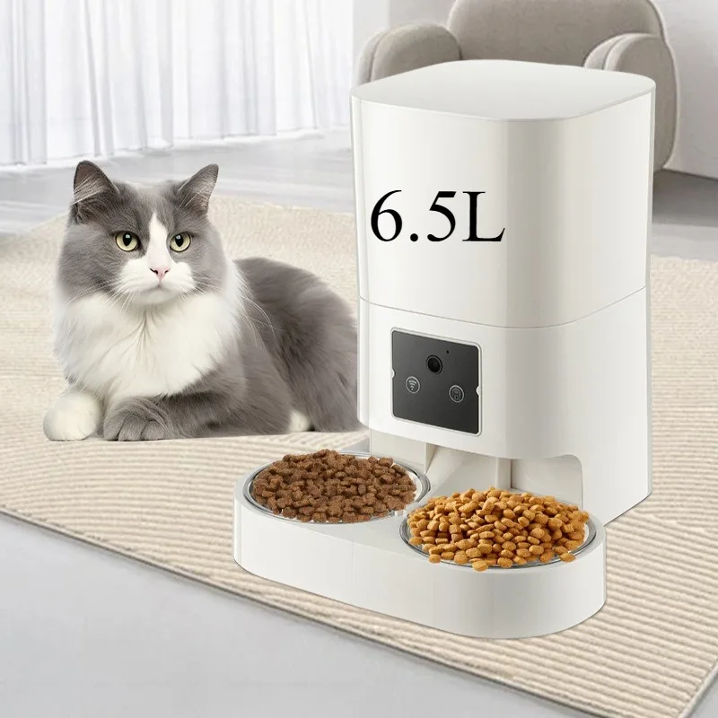 Automatic Cat Feeder 6L Timed - 6L Smart Pet Feeder Automatic Cat