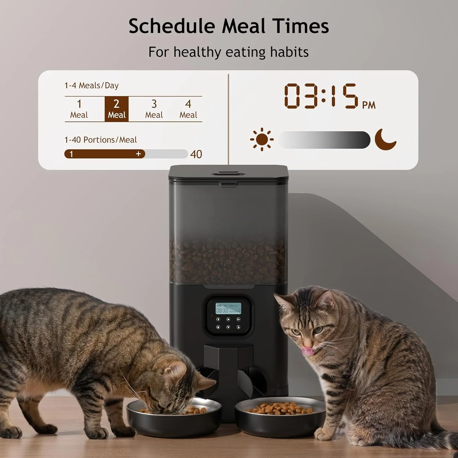 6L Automatic Cat Feeder for Tw - Automatic Cat Feeder 6L Timed review and price