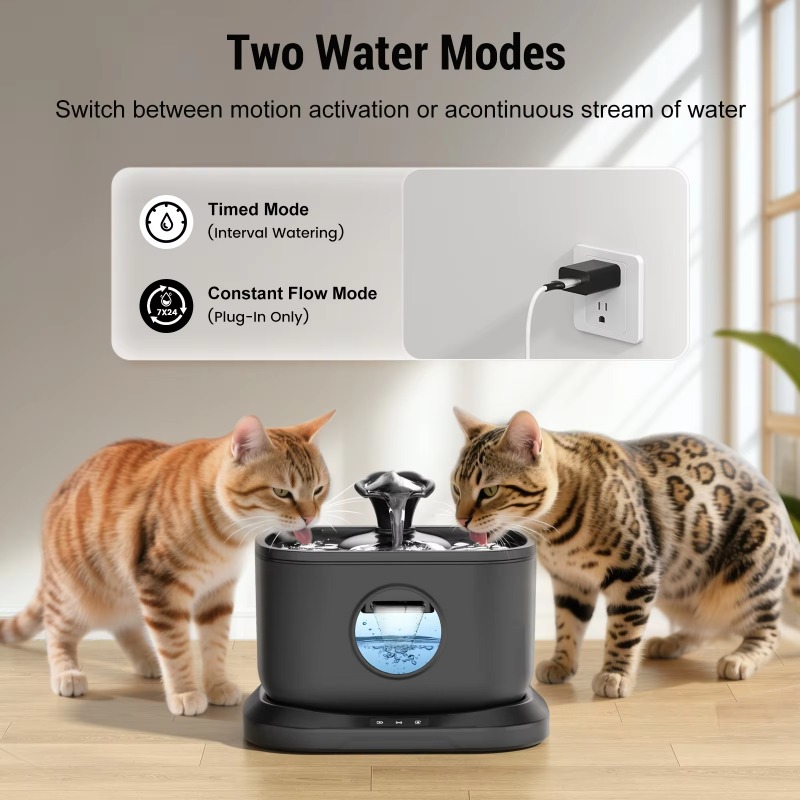 Cat fountain filter Wireless P - Wireless Pet Water Fountain Battery review and price