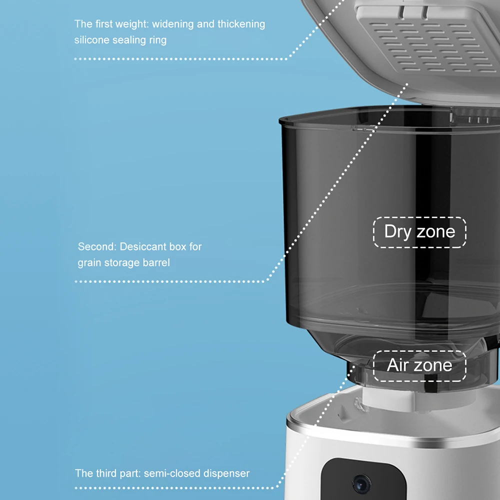 Large 6L Automatic Pet Feeder  - Automatic Cat Feeder 6L Timed review and price