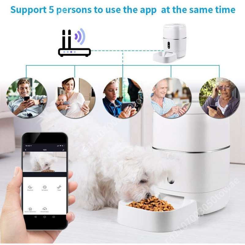 1080P Camera Tuya Smart Wifi A - Automatic Cat Feeder 6L Timed review and price