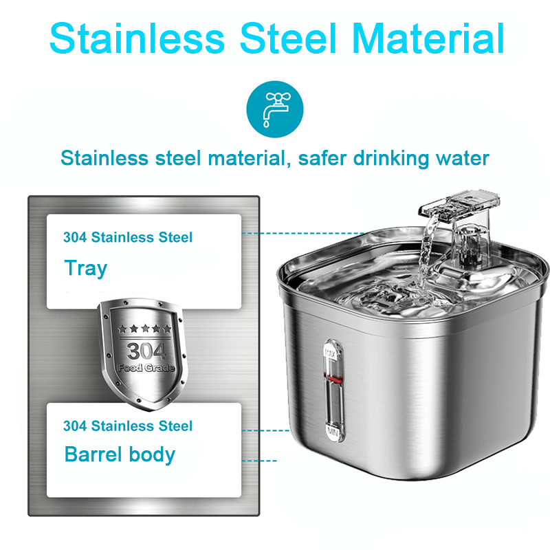 Stainless Steel Cat Fountain W - Pet Water Fountain Stainless Steel review and price