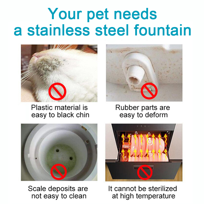 Stainless Steel Cat Fountain W - Pet Water Fountain Stainless Steel review and price