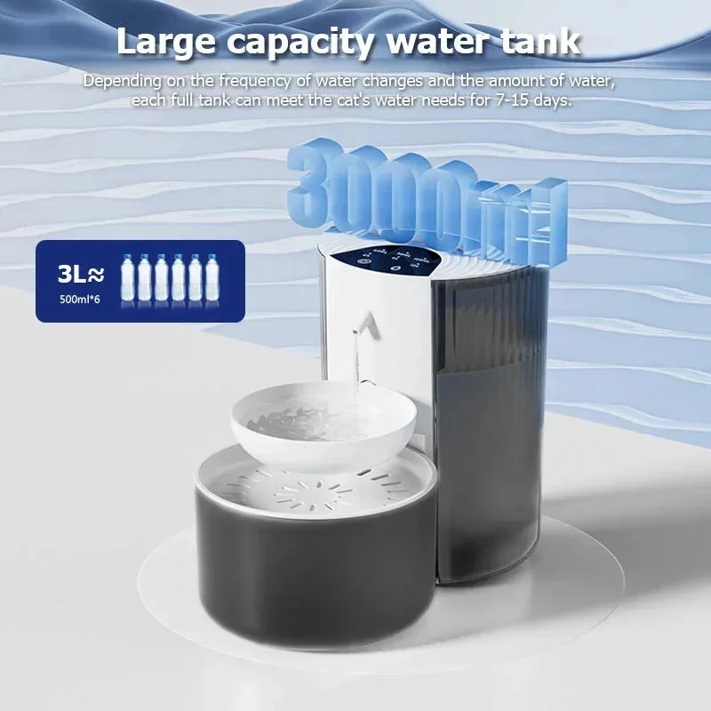 3L Large Capacity Pet Smart Wa - Automatic Cat Water Dispenser 3L review and price