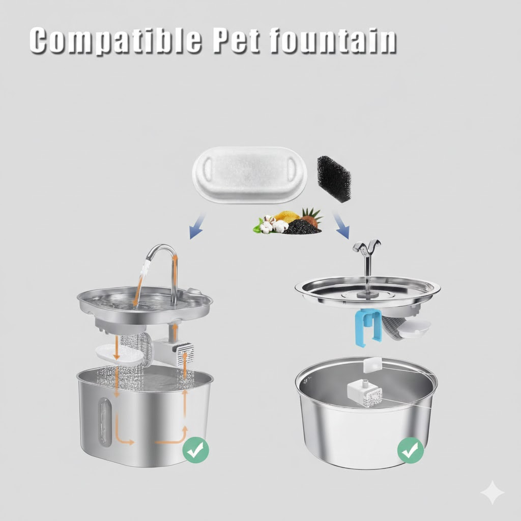 8pcs Cat Water Fountain Filter - Pet Fountain Filter Replacement review and price