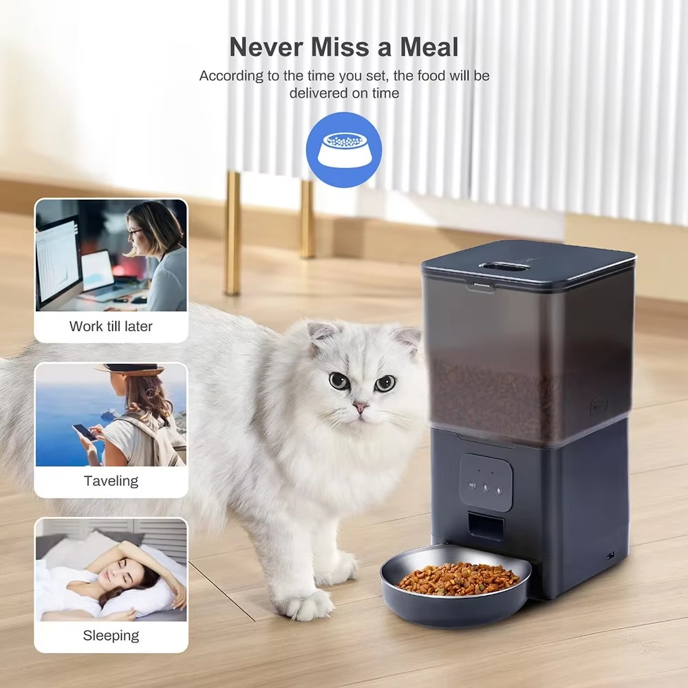6L Smart Pet Feeder with APP C - Automatic Cat Feeder 6L Timed review and price
