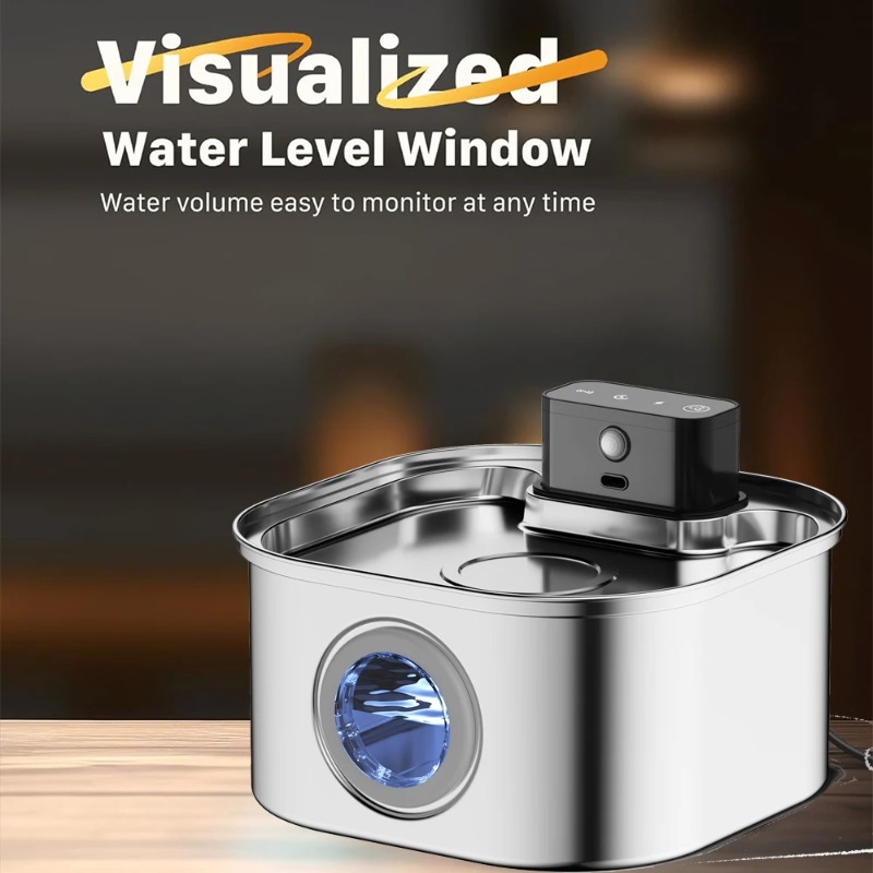 ZHAYA   Wireless Charging Auto - Wireless Pet Water Fountain Battery review and price