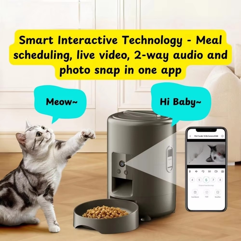 Wi-Fi Smart Portable Battery-P - Pet Feeder App Control Portion review and price