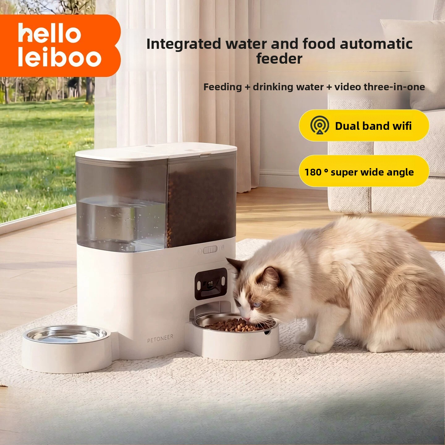 2 In 1 Smart Pet Feeder Water  - Smart Pet Water Fountain Wifi review and price