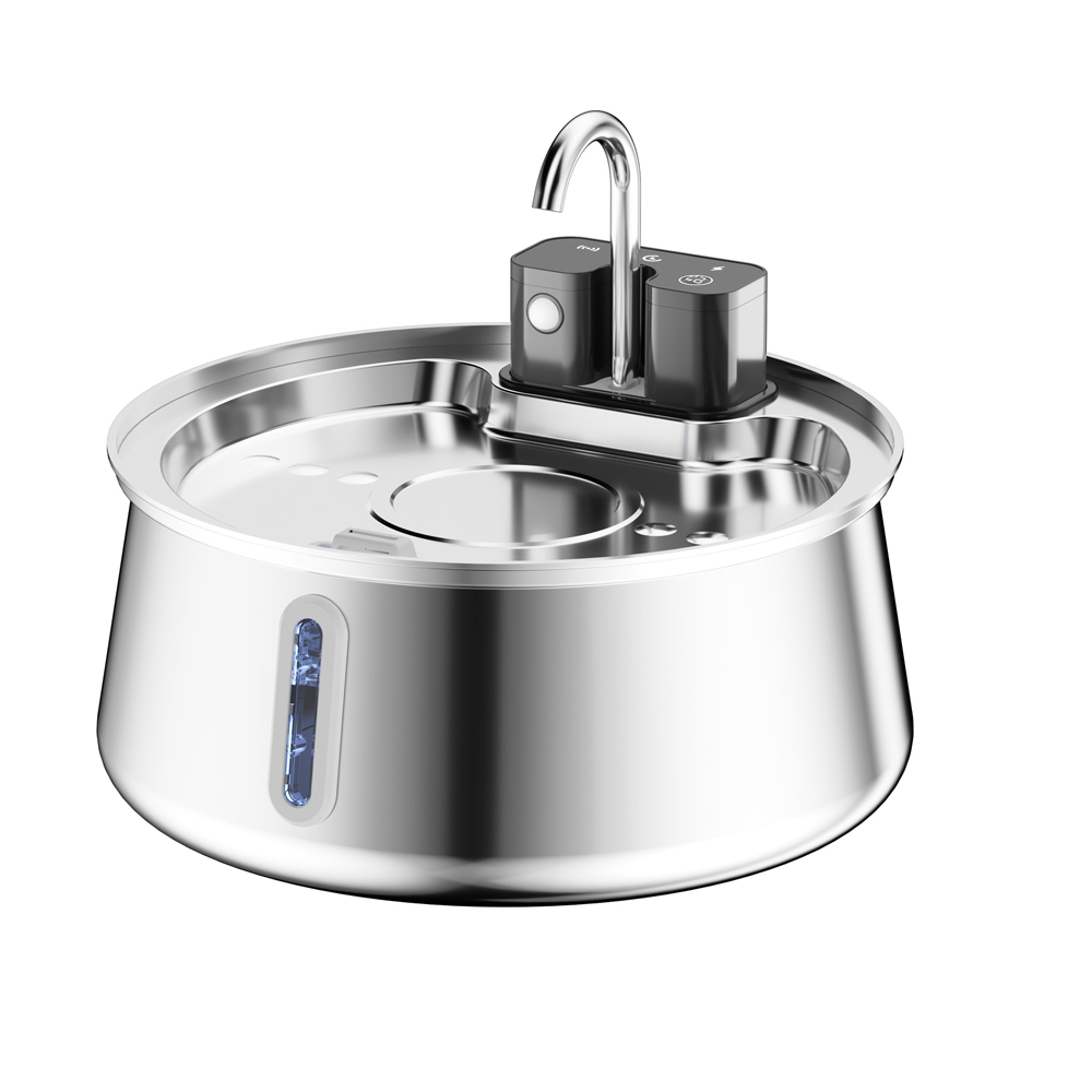 4L Wireless Recharge Stainless - Pet Water Fountain Stainless Steel review and price