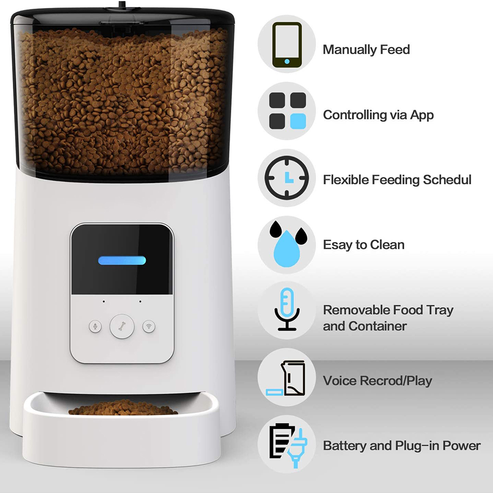 6L Auto Pet Cat Dry Food Dispe - Automatic Cat Feeder 6L Timed review and price