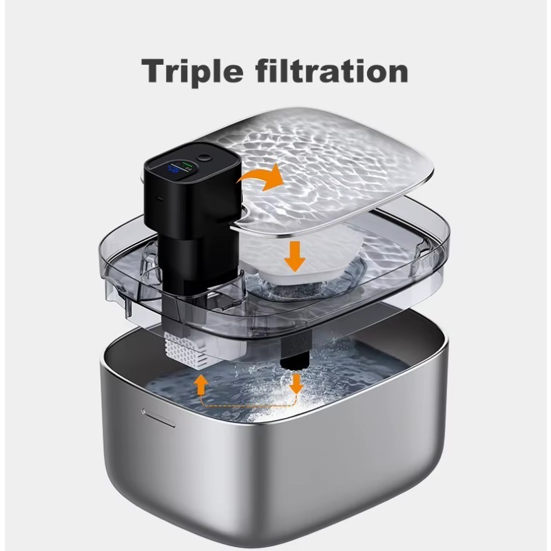 2026LCD Display Cats Drinking  - Wireless Pet Water Fountain Battery review and price