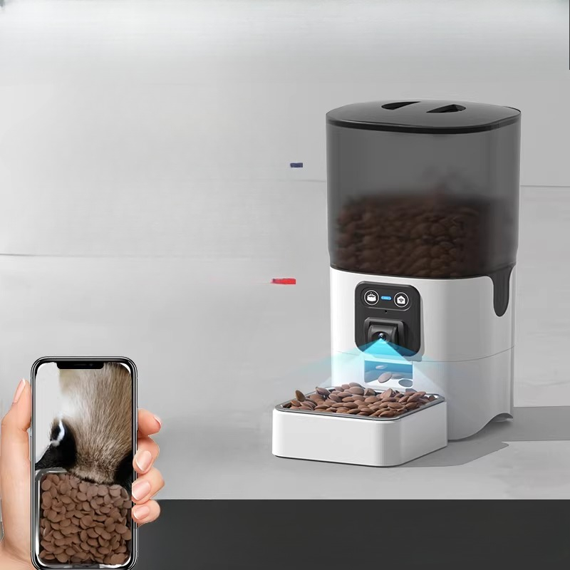 Pet Feeder Automatic with Came - Automatic Cat Feeder 6L Timed review and price