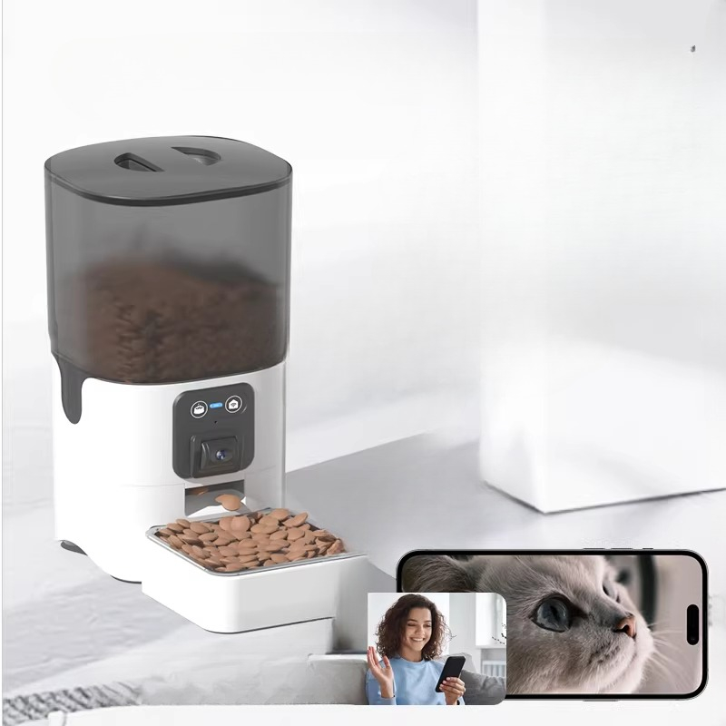 Pet Feeder Automatic with Came - Automatic Cat Feeder 6L Timed review and price
