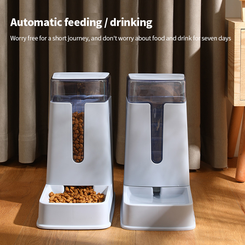 3.5L Auto Food Feeder Dispense - Dog Water Fountain Large review and price