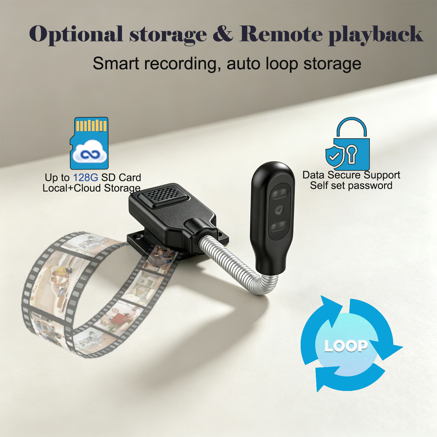 Flexible Gooseneck Baby Pet Mo - Smart Pet Feeder Camera Wifi review and price
