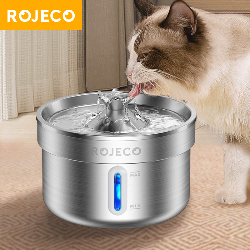 ROJECO Stainless Steel Cat Wat - Smart Pet Water Fountain Wifi review and price