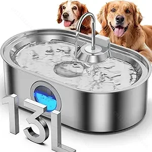13L Stainless Steel Automatic  - Dog Water Fountain Large review and price