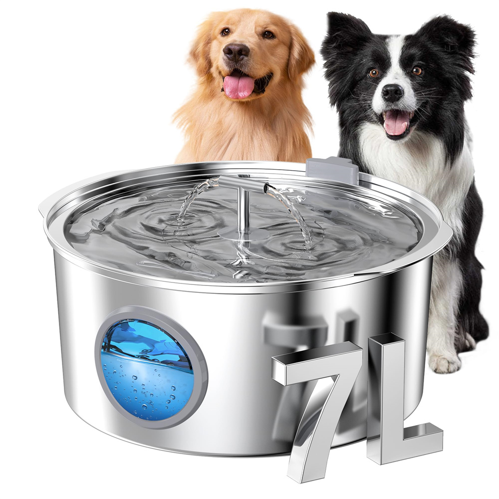 7L Large Capacity Stainless st - Dog Water Fountain Large review and price