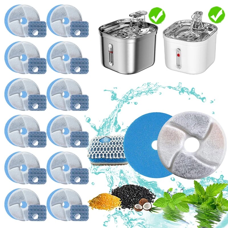 12pcs/set Replacement Filters  - Pet Fountain Filter Replacement review and price