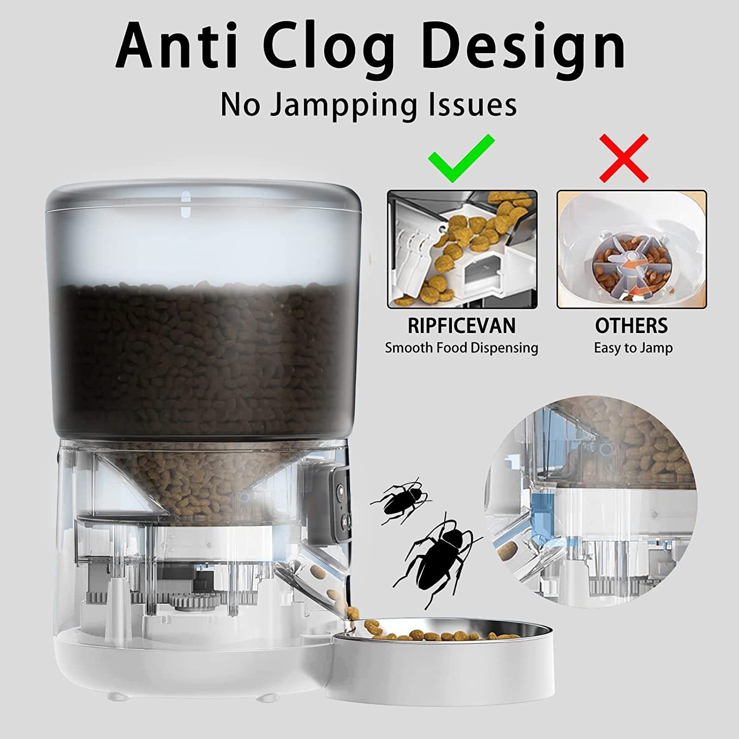 Pet Automatic Feeder 4L Smart  - Smart Pet Feeder Camera Wifi review and price