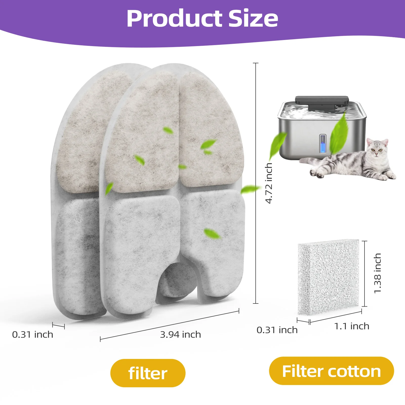Pet Water Fountain Replacement - Pet Fountain Filter Replacement review and price