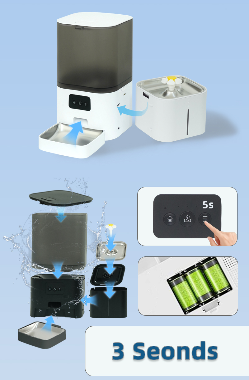 WiFi APP Controlled Smart Pet  - Automatic Cat Feeder 6L Timed review and price