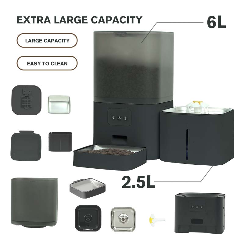Wifi APP Control Voice Call Fu - Automatic Cat Feeder 6L Timed review and price