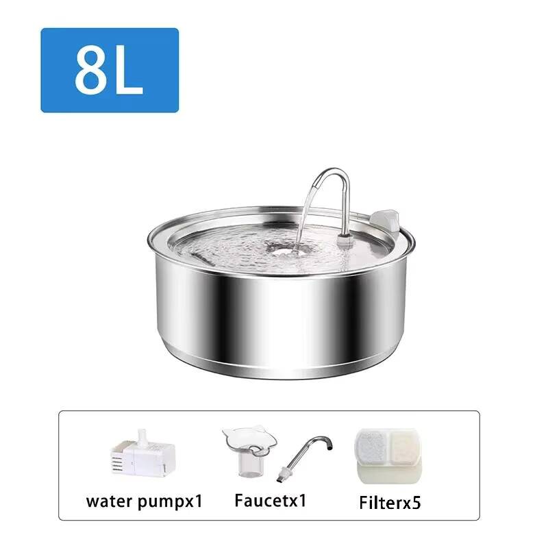 8L Dog Fountain Stainless Stee - Dog Water Fountain Large review and price
