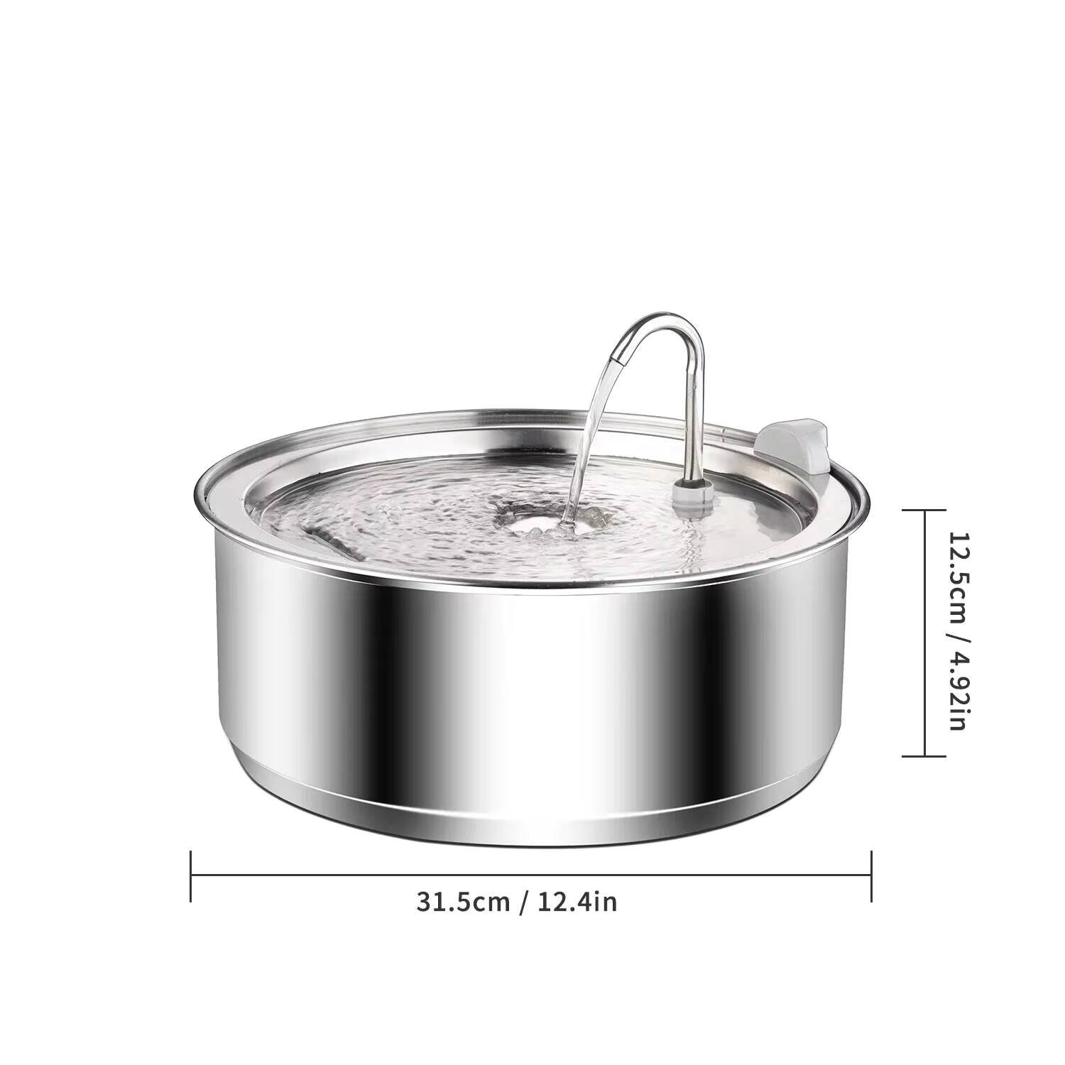 8L Dog Fountain Stainless Stee - Dog Water Fountain Large review and price