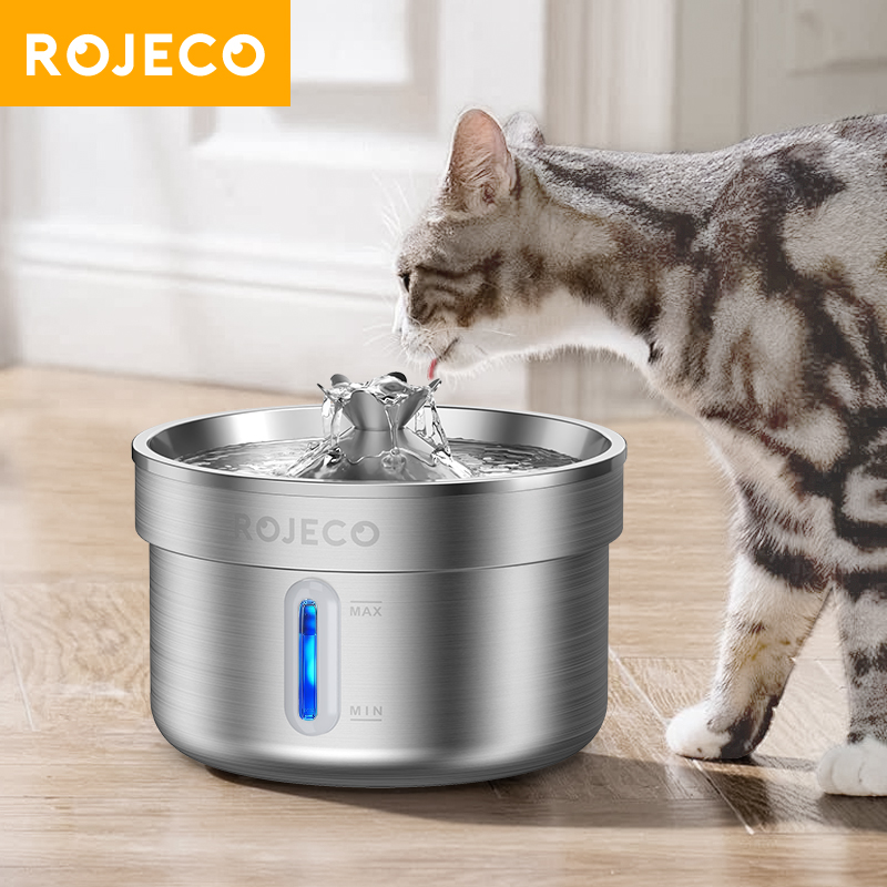 ROJECO Stainless Steel Pet Dri - Smart Pet Water Fountain Wifi review and price