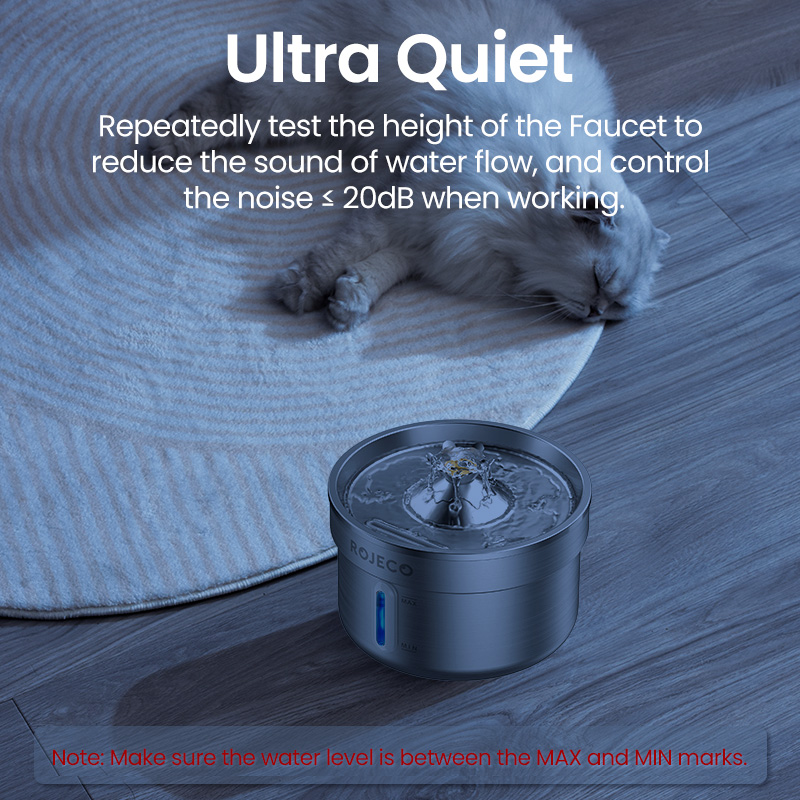 ROJECO Stainless Steel Pet Dri - Smart Pet Water Fountain Wifi review and price