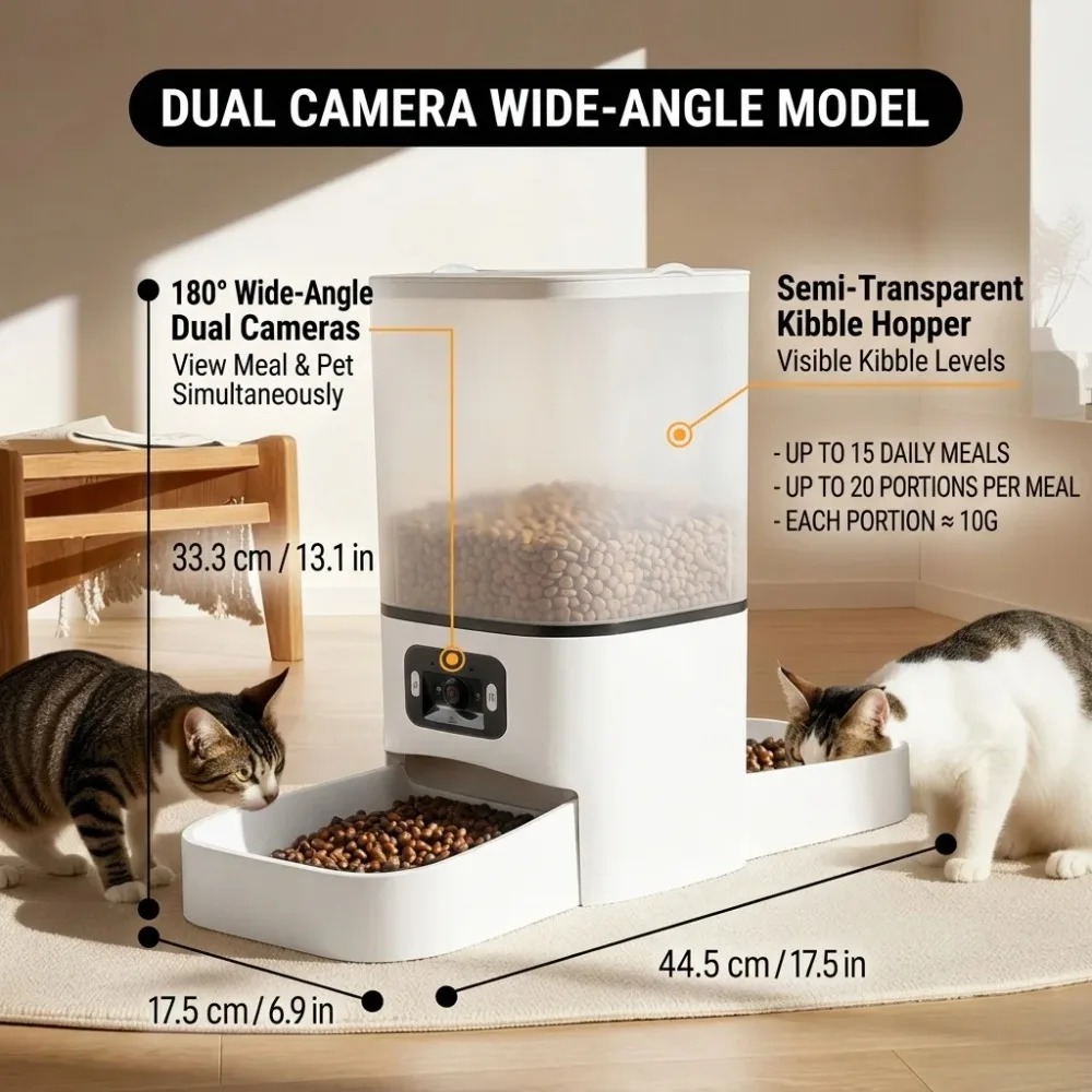 6L Smart Automatic Pet Feeder  - Automatic Cat Feeder 6L Timed review and price