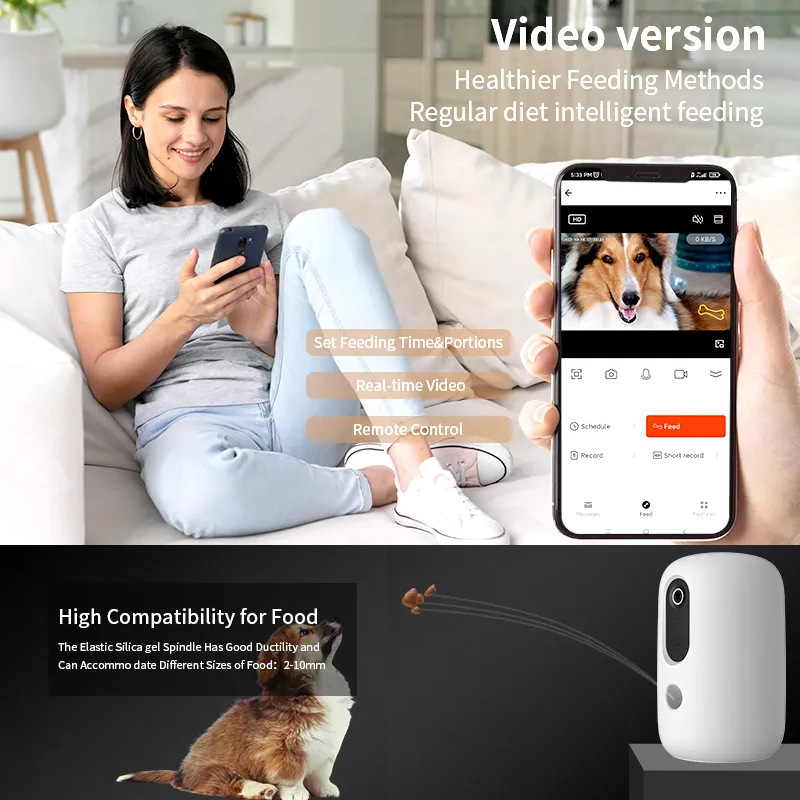 2026 Custom Logo Hd Camera Aut - Smart Pet Feeder Camera Wifi review and price