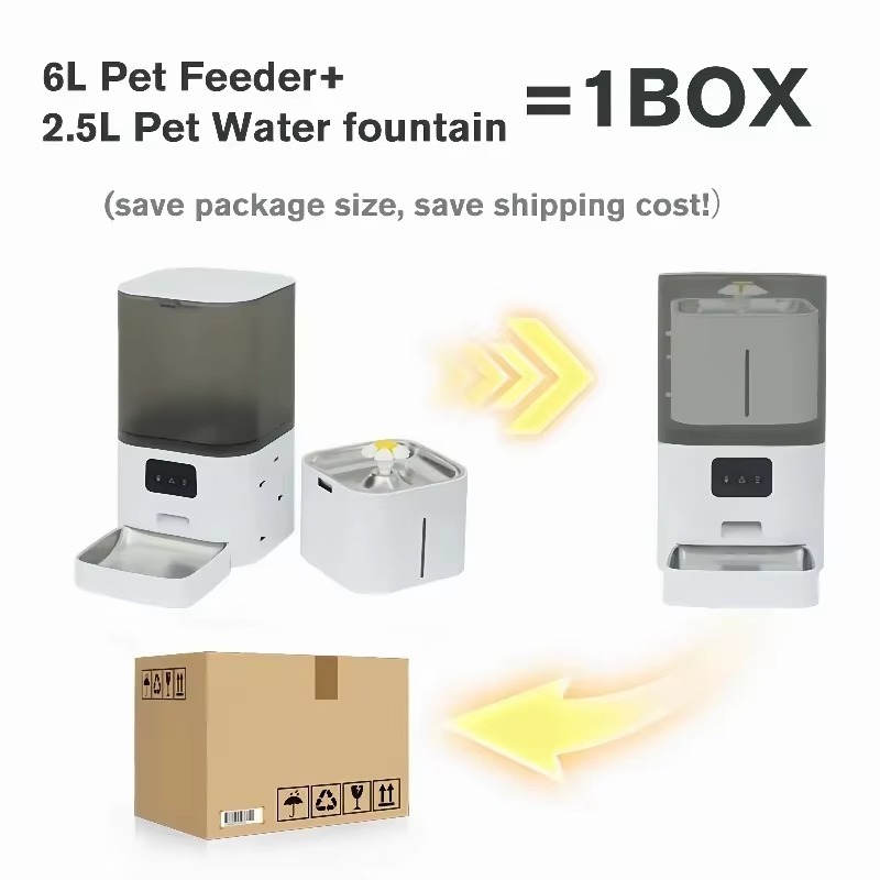 FurStarWiFi APP Controlled Sma - Automatic Cat Feeder 6L Timed review and price