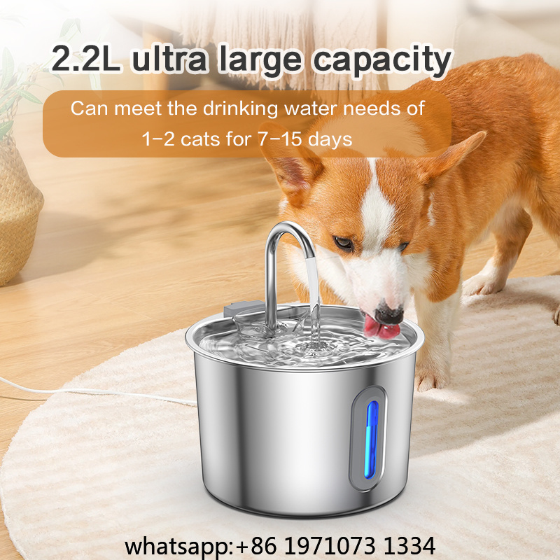 2.2L Stainless Steel Pet Water - Pet Water Fountain Stainless Steel review and price
