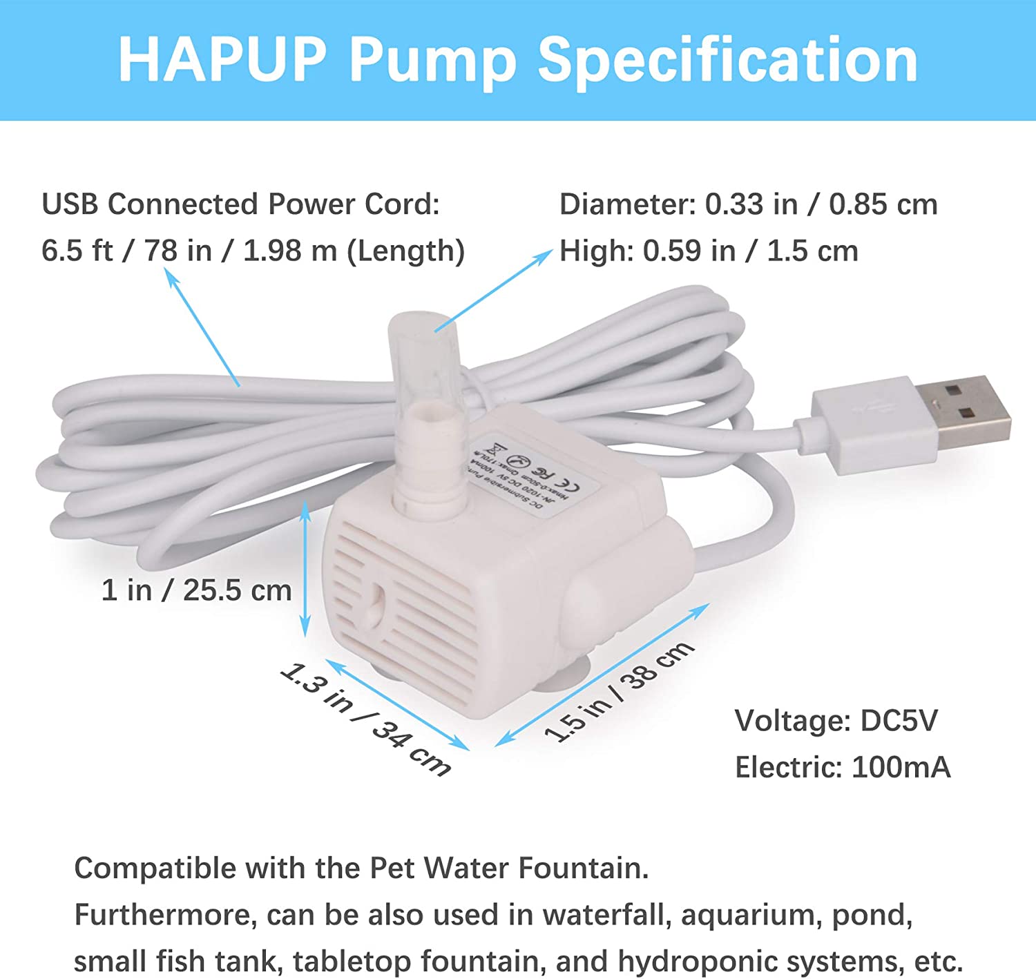 Pet Cat Water Pump Fountain An - Pet Water Fountain Pump Replacement review and price