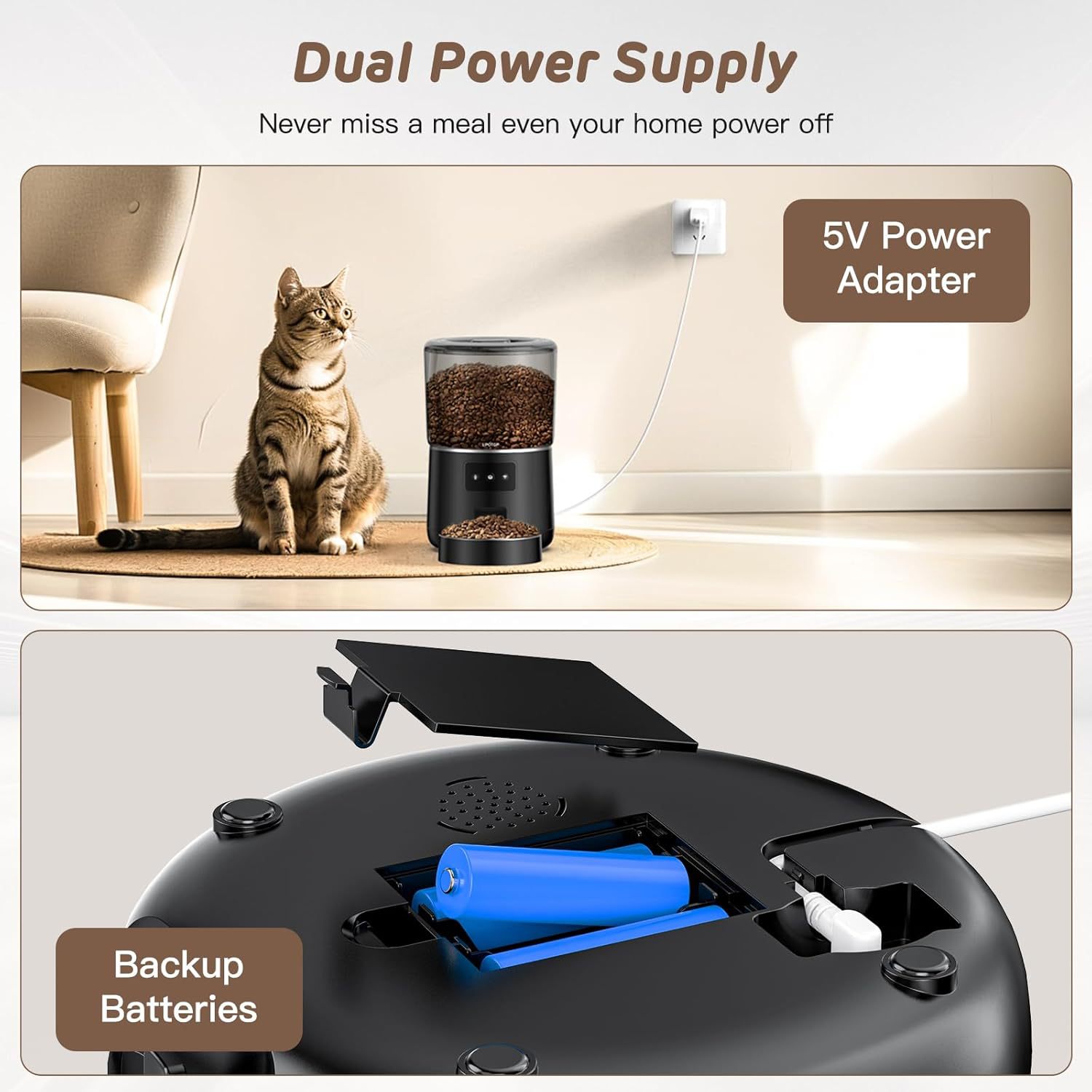 4L Smart WiFi Pet Feeder, APP- - Pet Feeder App Control Portion review and price