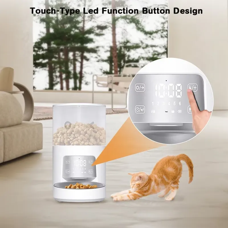 Automatic Pet Food Dispenser 3 - Automatic Cat Feeder 6L Timed review and price
