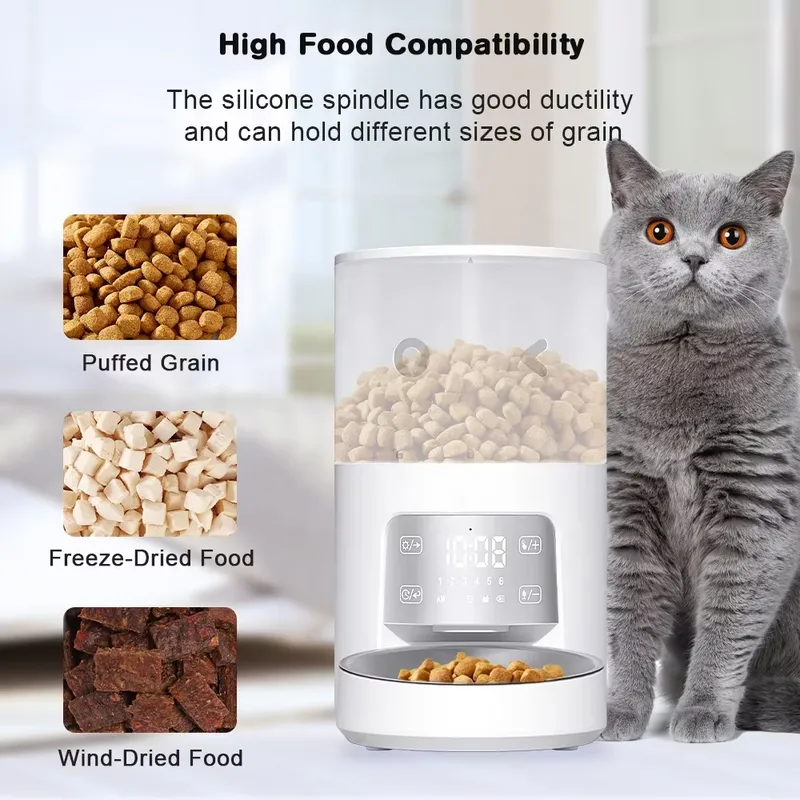 Automatic Pet Food Dispenser 3 - Automatic Cat Feeder 6L Timed review and price