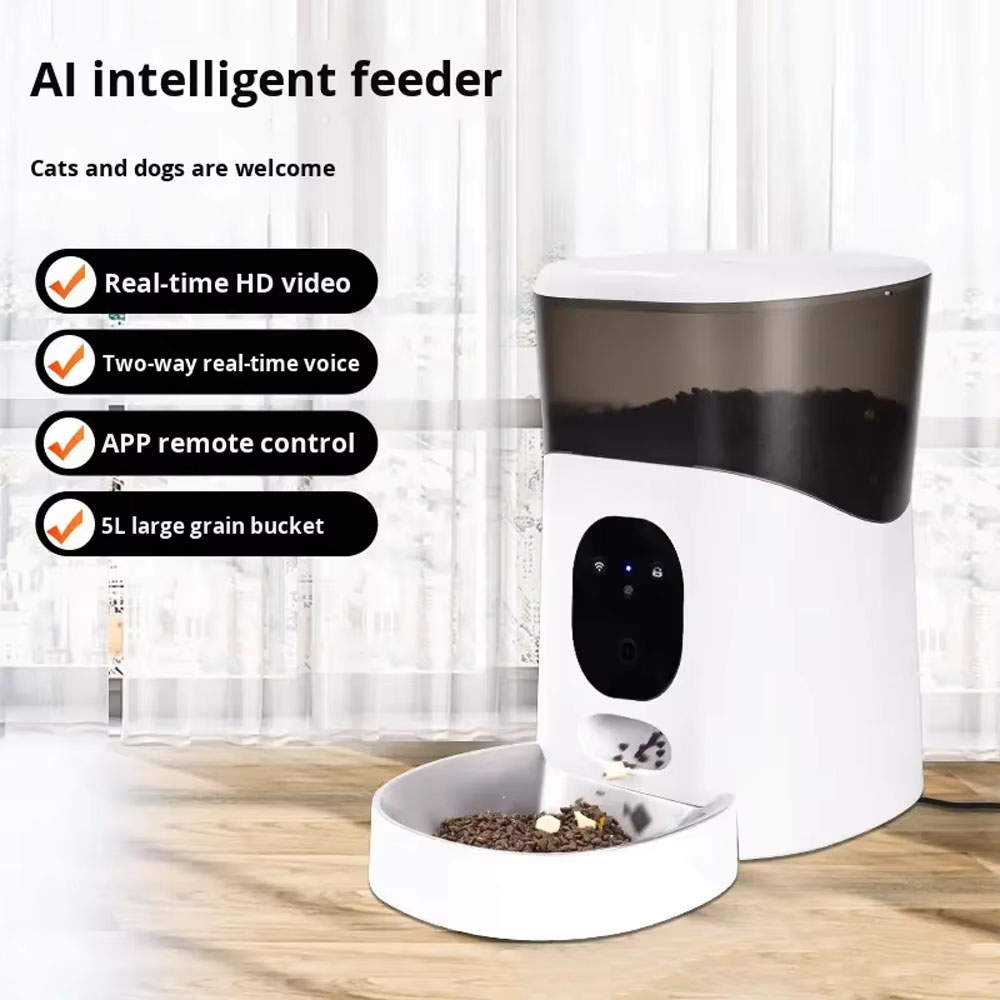 Pet Feeder 5L Stainless Steel  - Pet Feeder App Control Portion review and price
