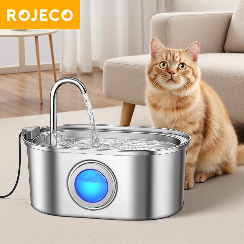 ROJECO 3.2L Stainless Steel Ca - Smart Pet Water Fountain Wifi review and price