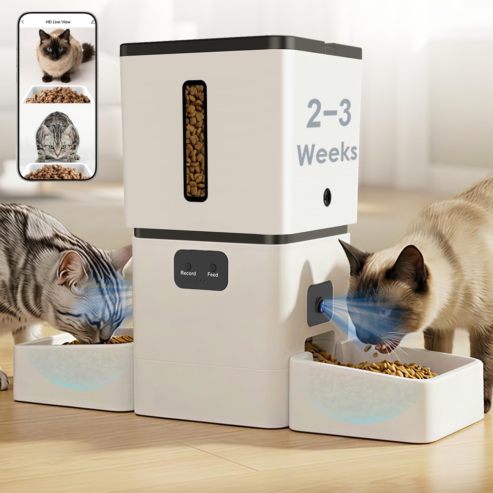 5GHz WiFi 8L Smart Automatic P - Smart Pet Feeder Camera Wifi review and price