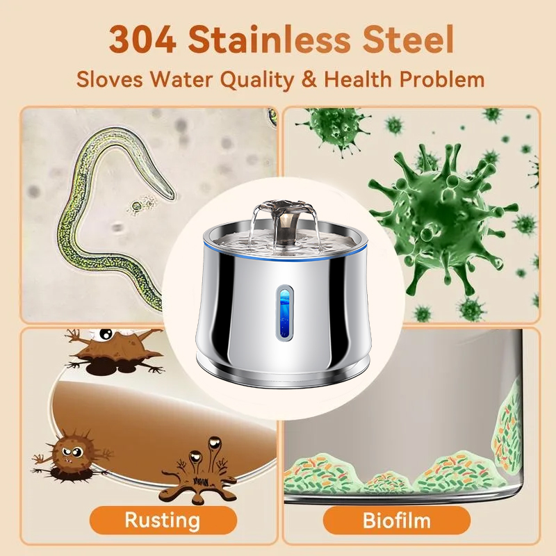 Stainless Steel Water Fountain - Pet Water Fountain Stainless Steel review and price